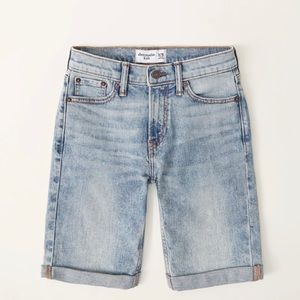 Abercrombie and Fitch Boys White Distress Shorts